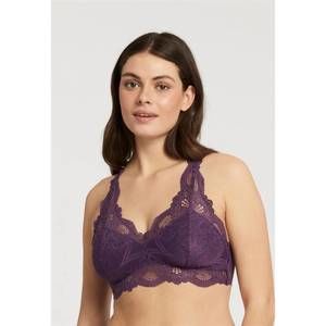NEW FLEUR'T belle epoque lace t-back bralette in pinot